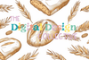 Seamless Sourdough Bread Digital Paper Design