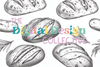 Seamless Sourdough Bread Digital Paper Design
