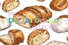 Seamless Sourdough Bread Digital Paper Design