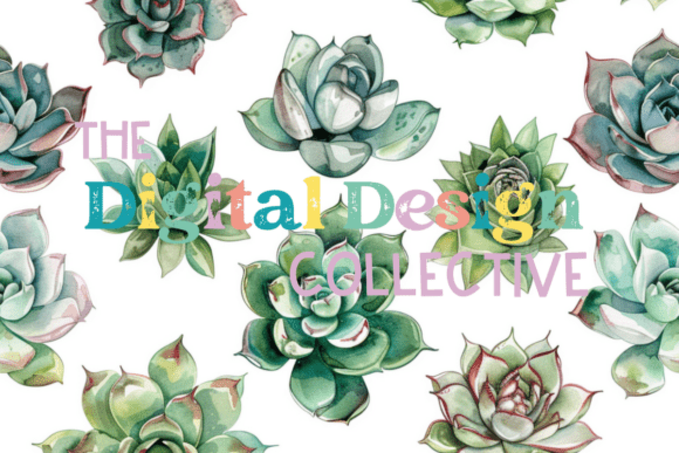 Seamless Succulent Digital Paper