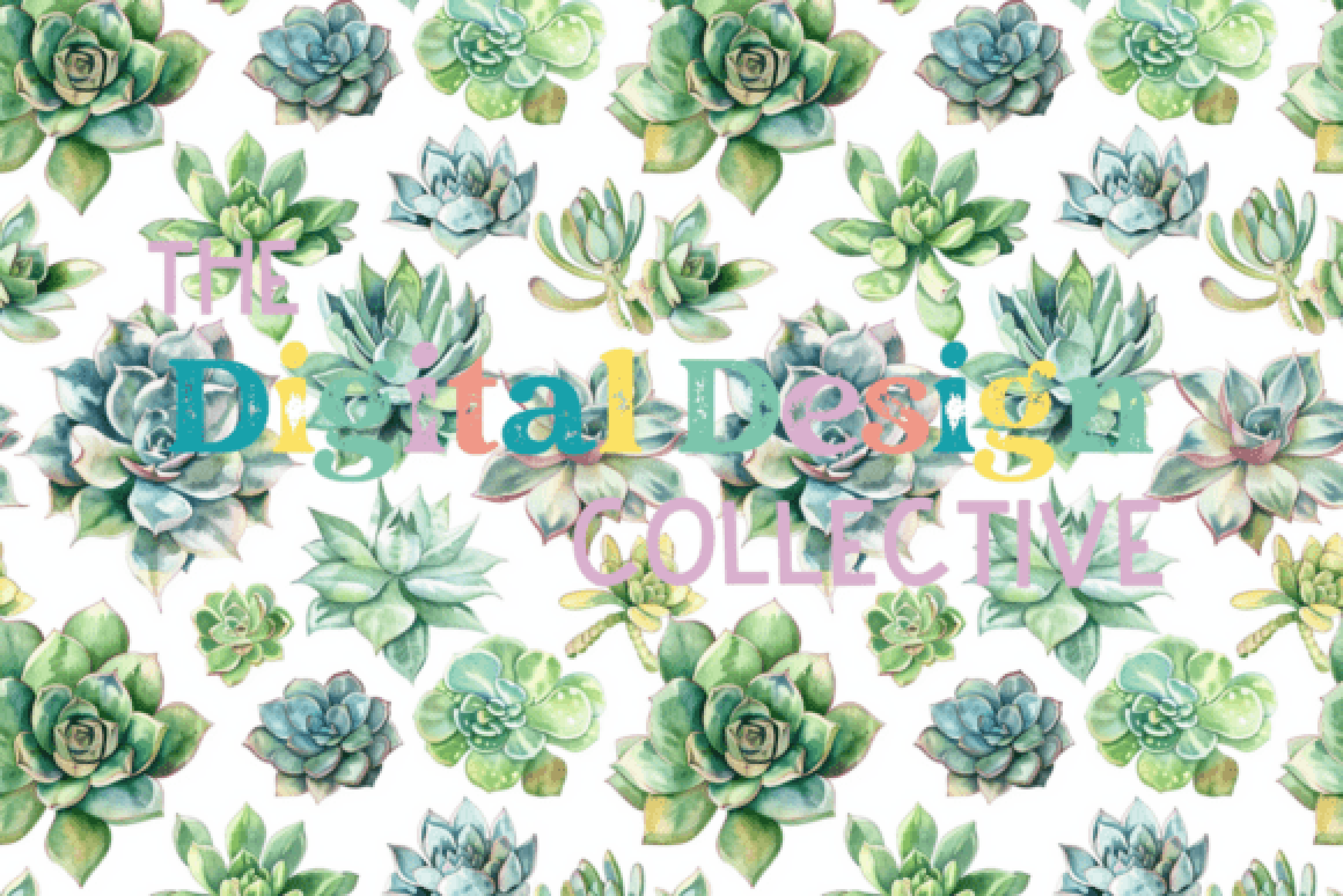 Seamless Succulent Digital Paper