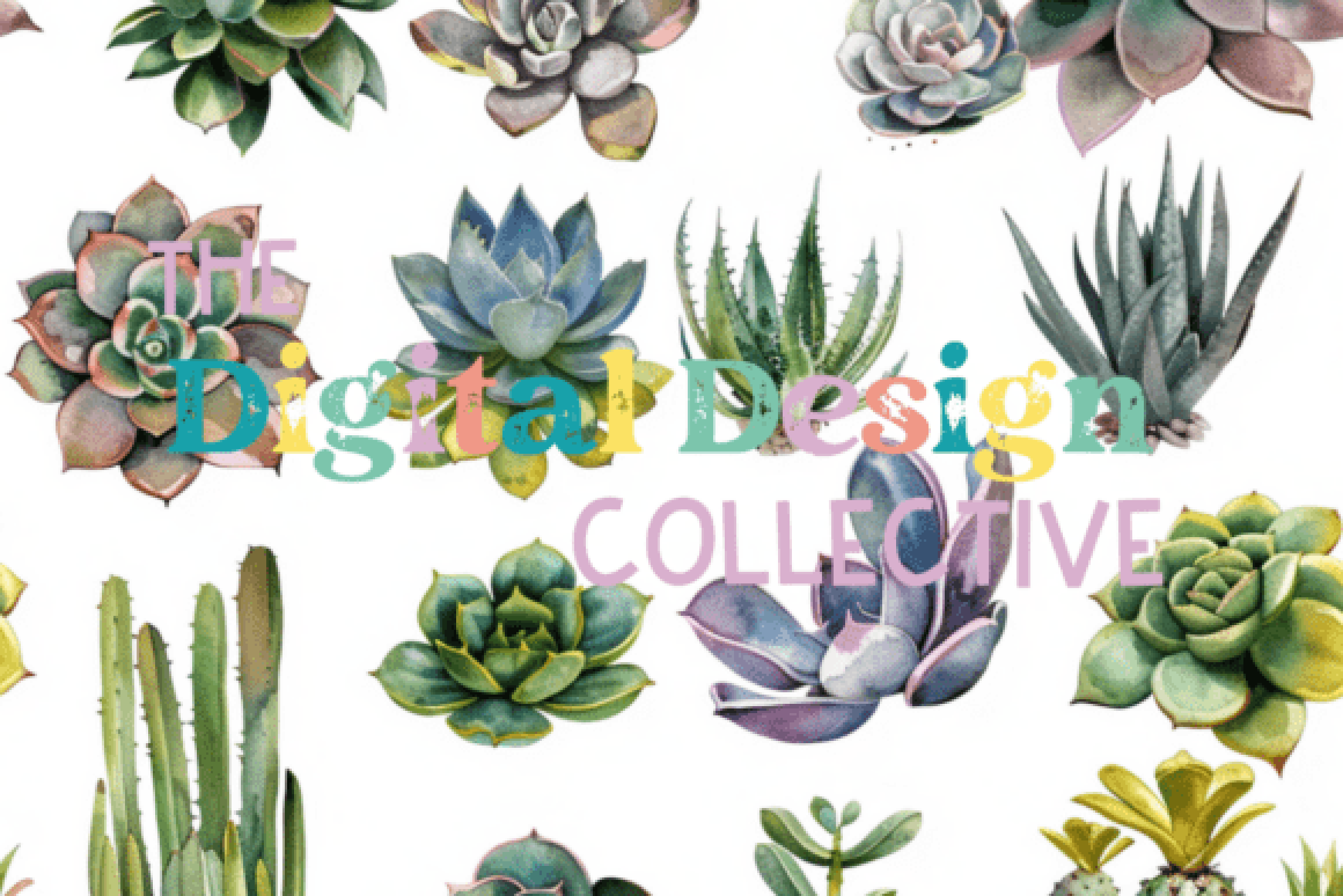 Seamless Succulent Digital Paper