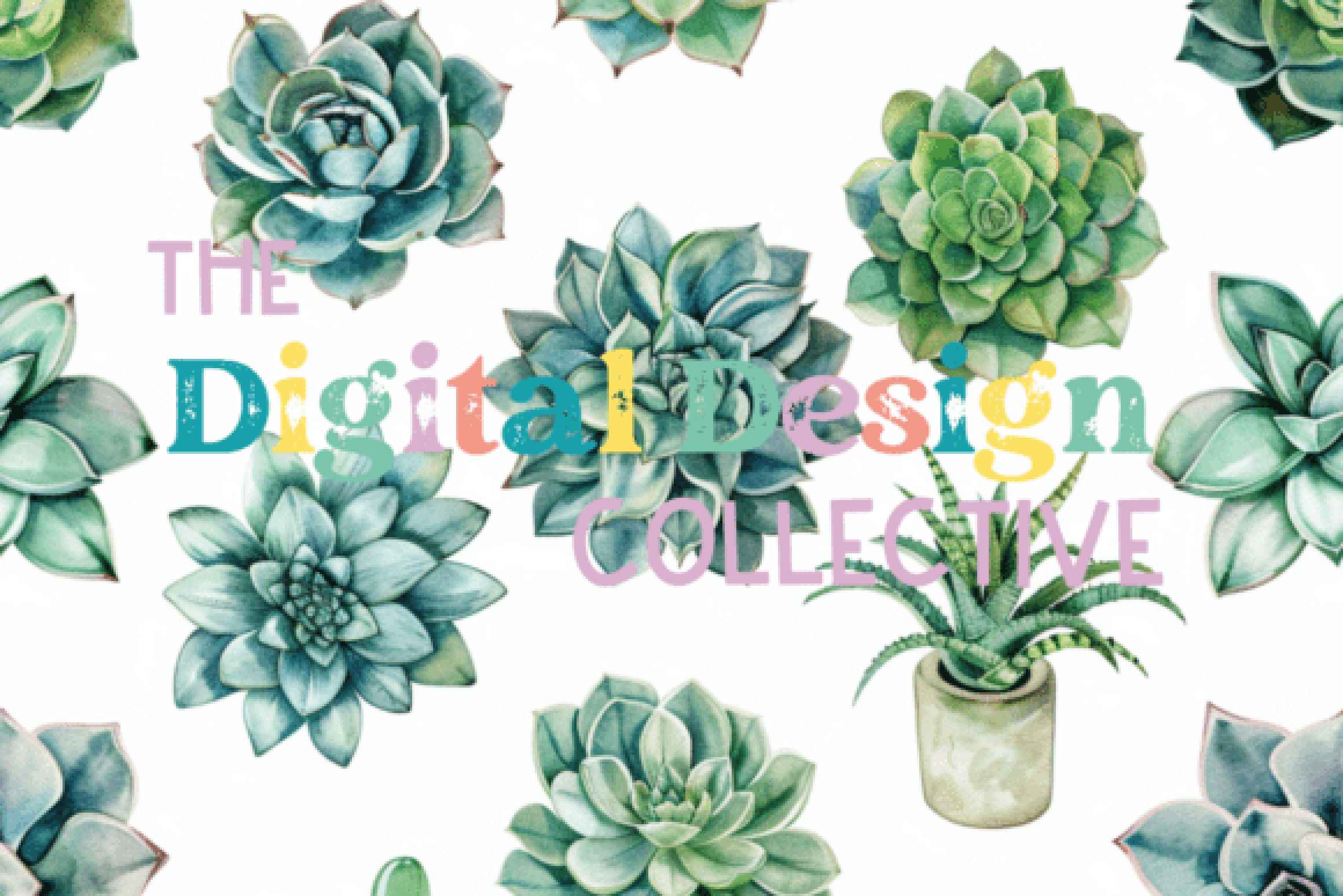 Seamless Succulent Digital Paper
