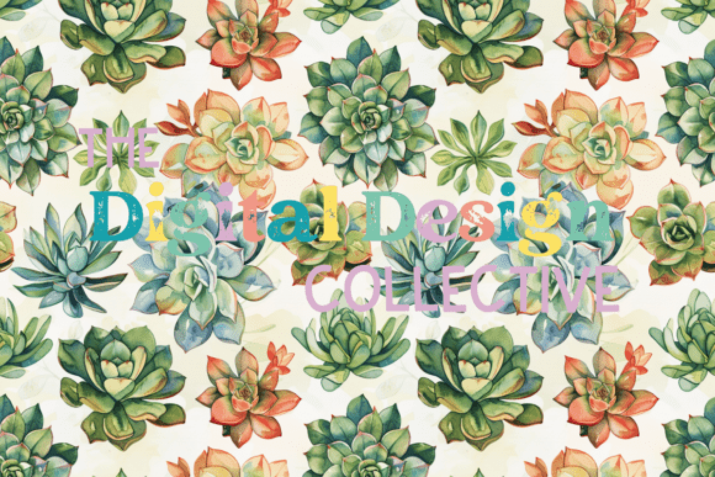Seamless Succulent Digital Paper