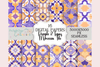 Seamless Topaz Purple Moroccan Tile Design