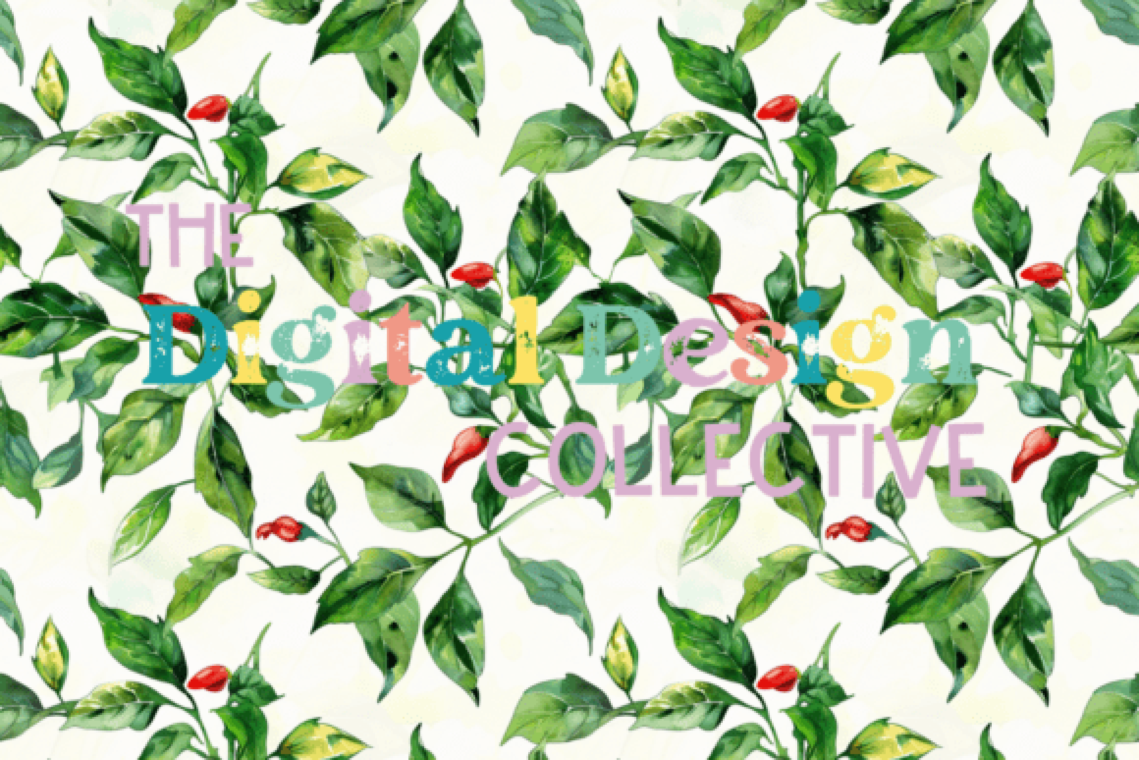 Seamless Garden Vegetable Digital Paper