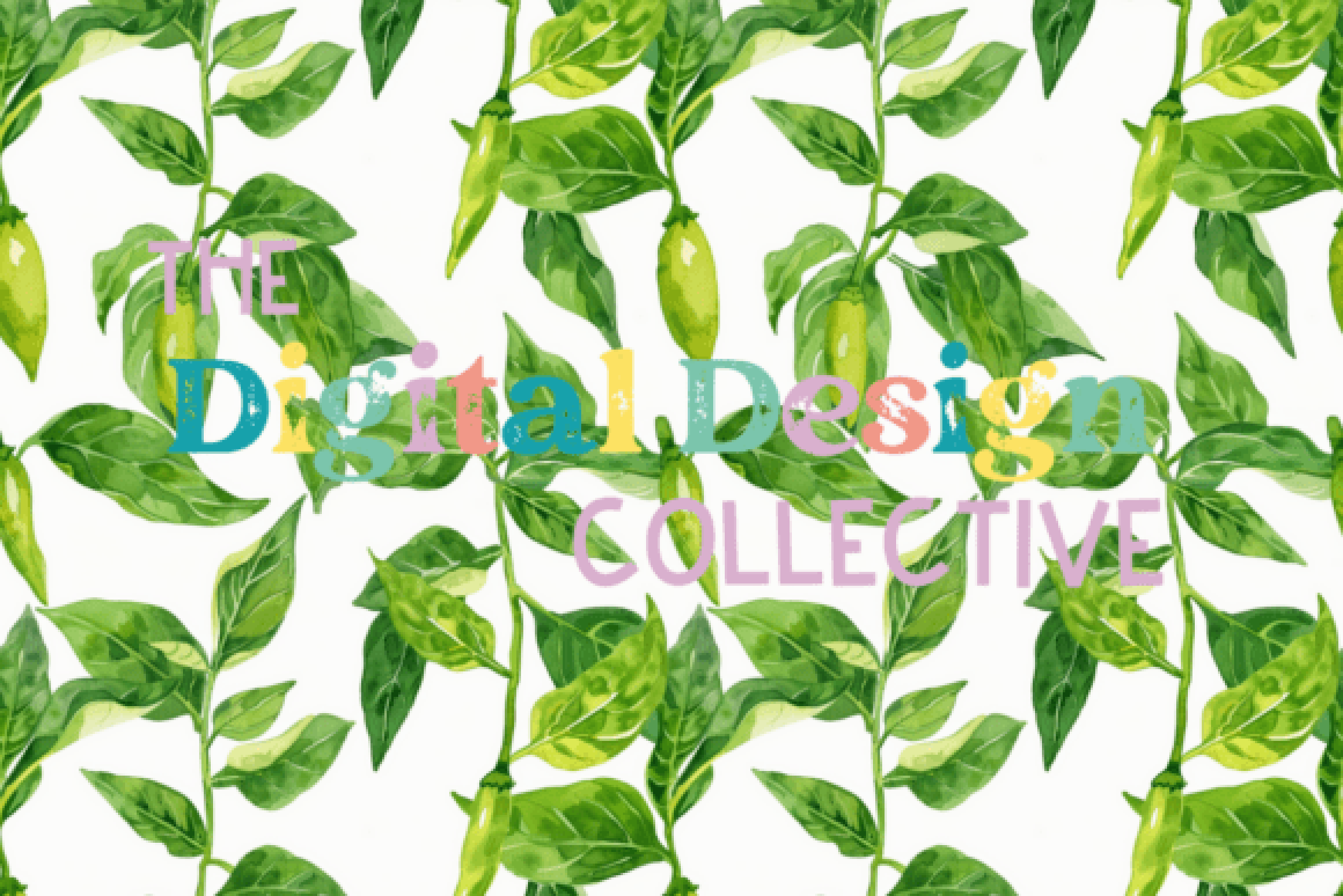 Seamless Garden Vegetable Digital Paper