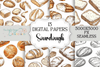 Seamless Sourdough Bread Digital Paper