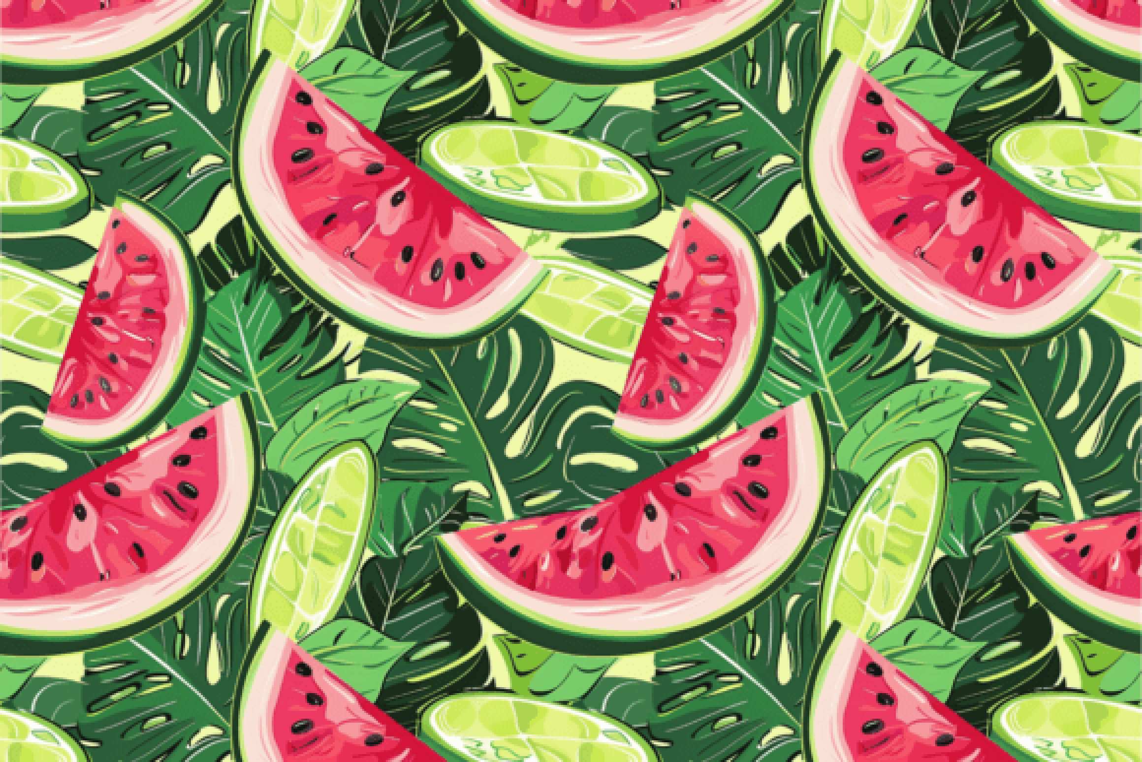 Seamless Watermelon Pattern Bundle