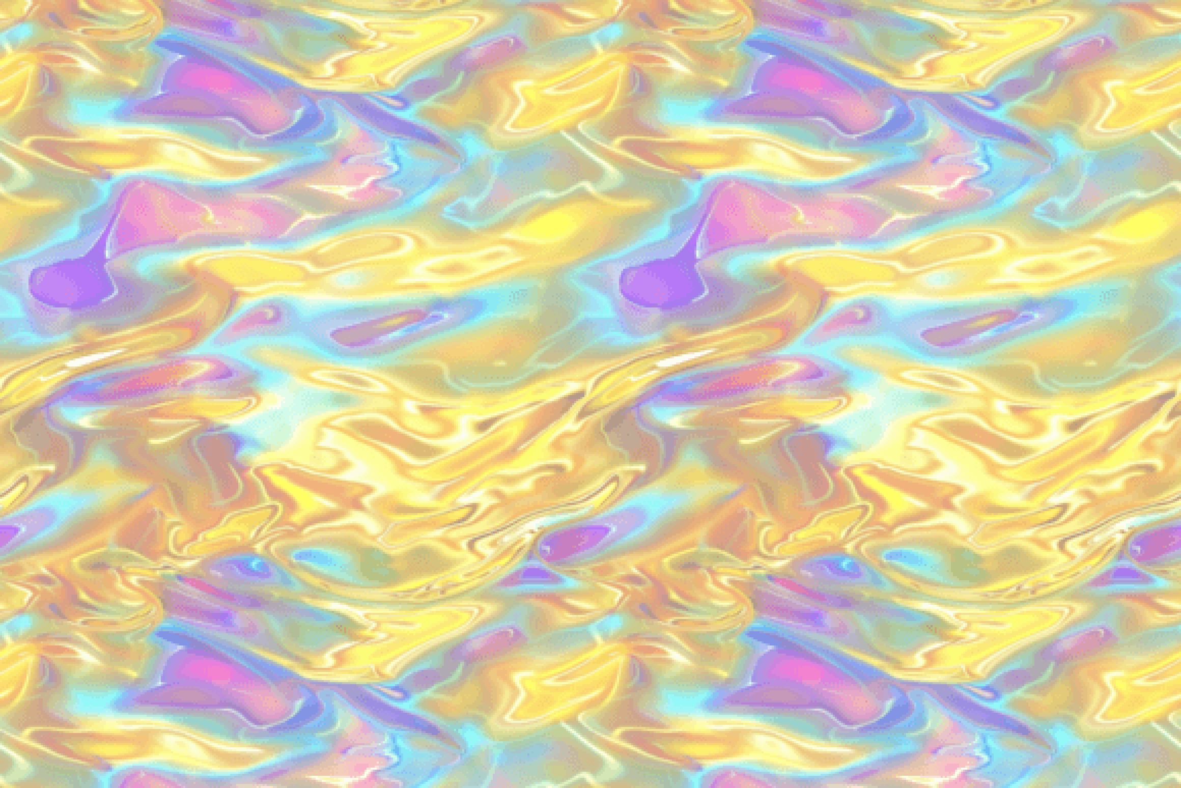 Seamless Yellow Holographic 3D Design Papers