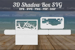 Underwater Scene 3D Shadow Box Bundle - Clipart Collection - CraftNest - Digital Crafting and Art