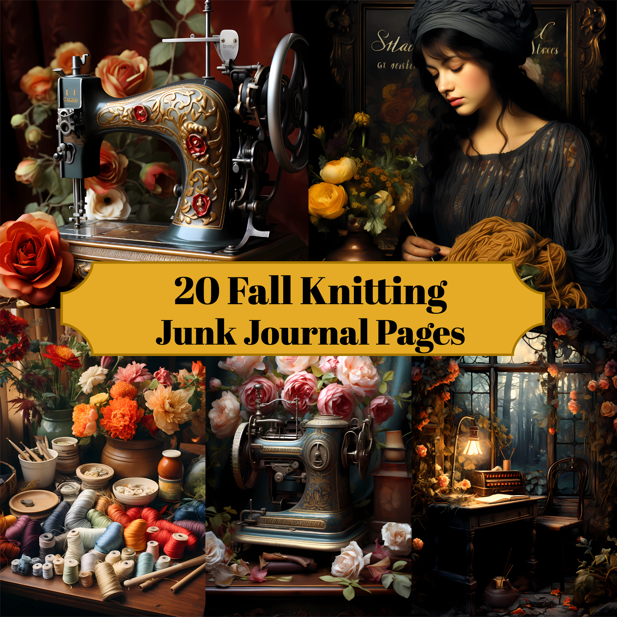 Knitting And Crafting Junk Journal Pages - CraftNest