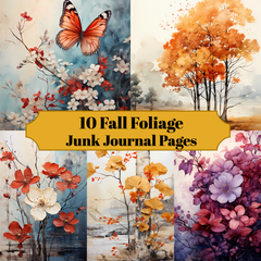 Fall Foliage Junk Journal Pages - CraftNest