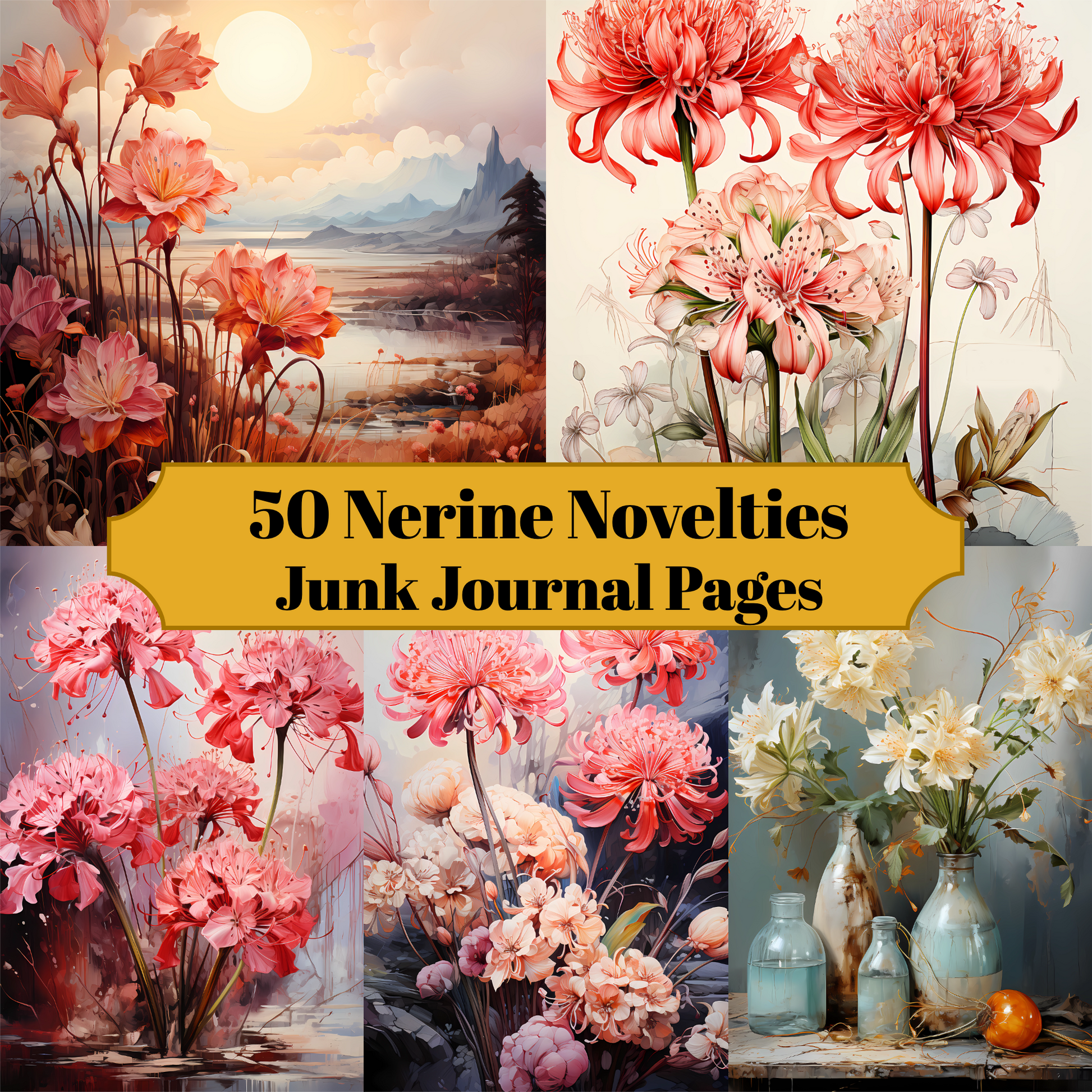 Nerine Novelties Junk Journal Pages - CraftNest