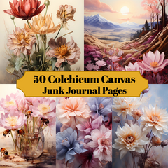 Colchicum Canvas Junk Journal Pages - CraftNest