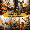 Herbst Wildlife Junk Journalseiten