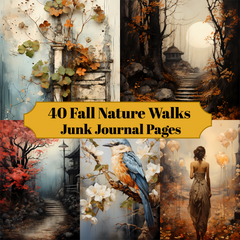 Nature Walks Junk Journal Pages - CraftNest