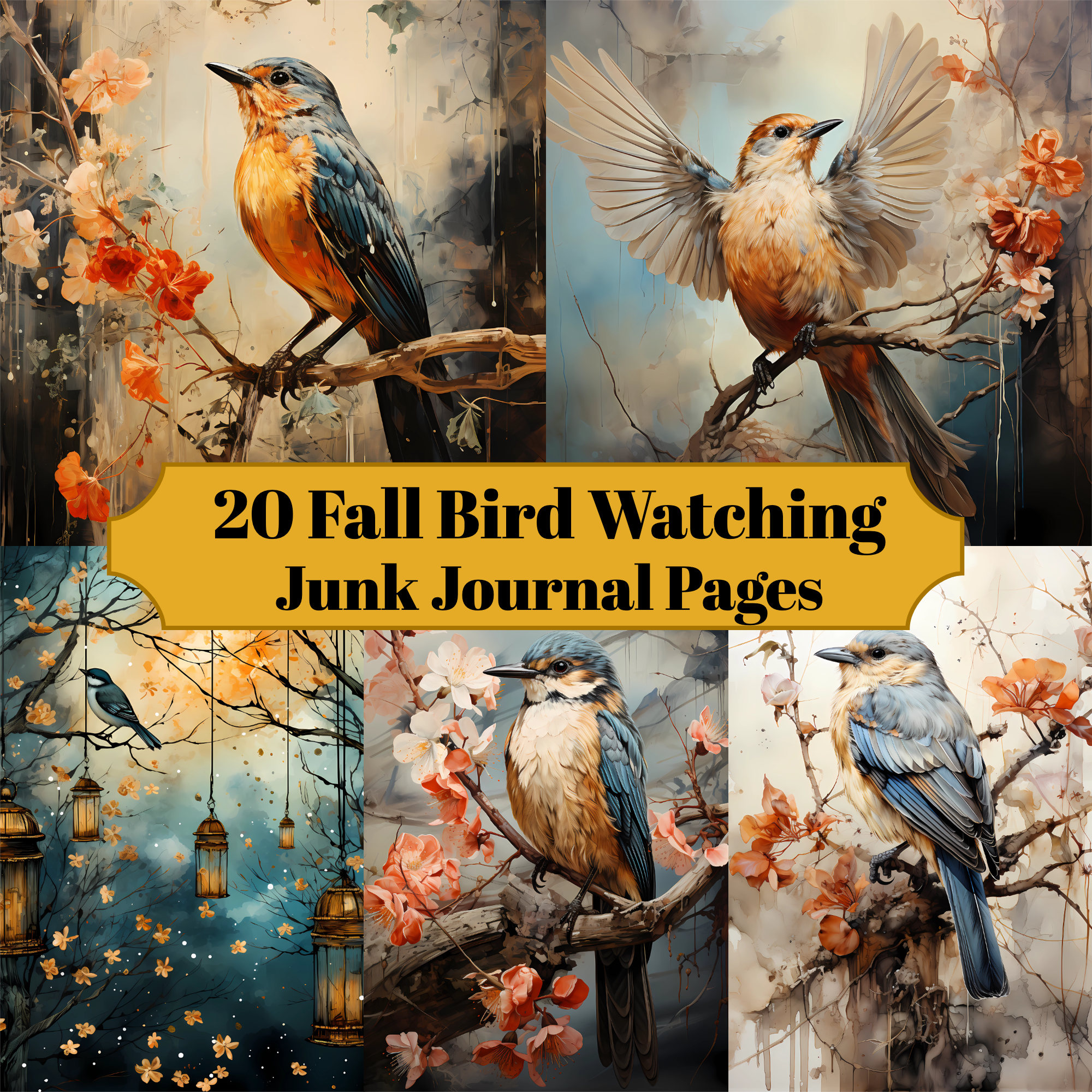 Bird Watching Junk Journal Pages - CraftNest