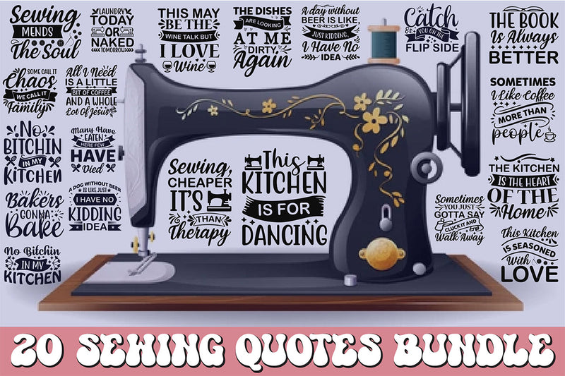 Sewing Quotes Bundle - CraftNest - Digital Crafting and Art