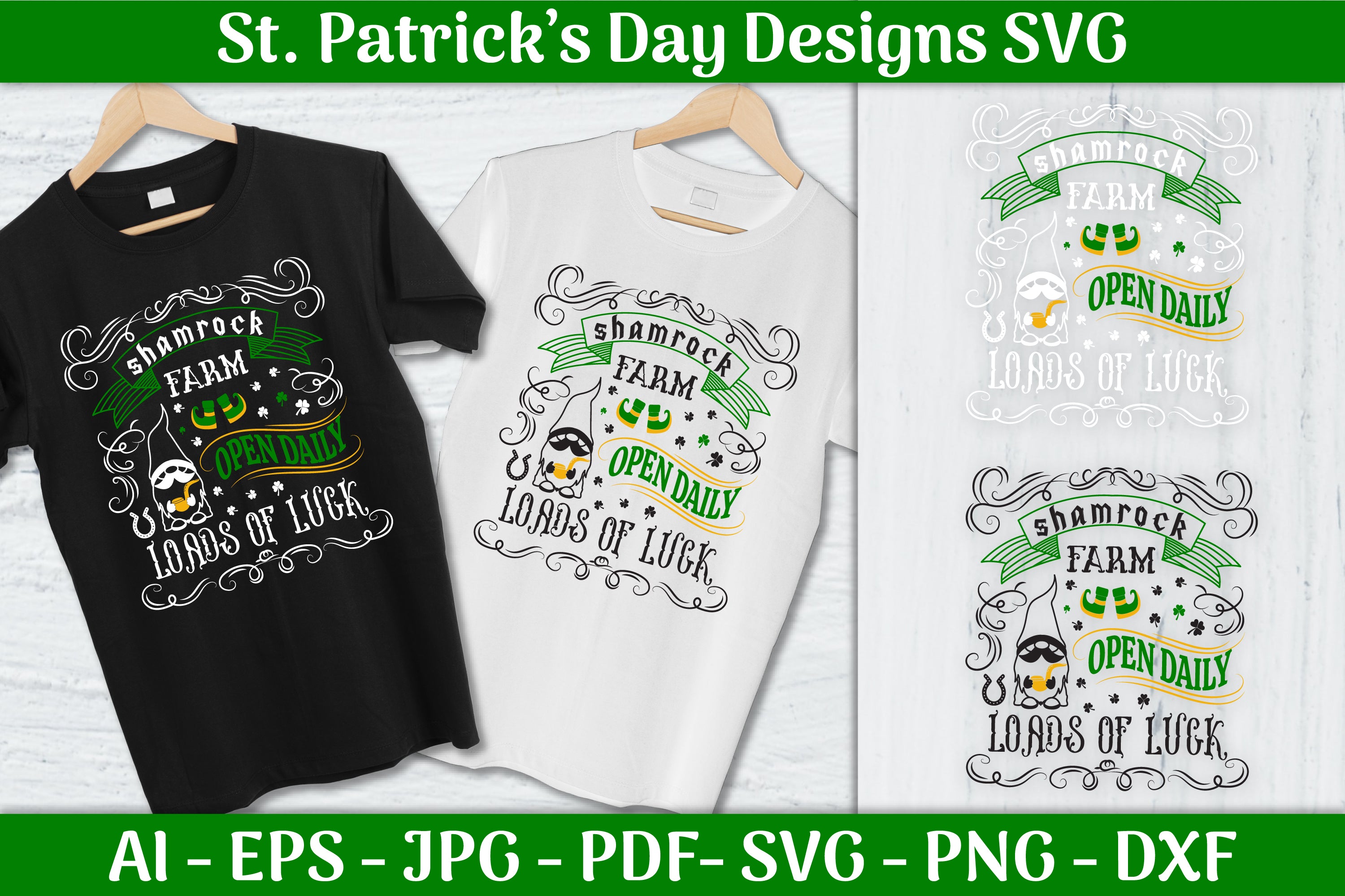 Shamrock Farm St Patrick's Day SVG Bundle - CraftNest - Digital Crafting and Art