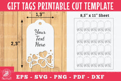 Shamrock Gift Tags Printable Bundle - CraftNest - Digital Crafting and Art