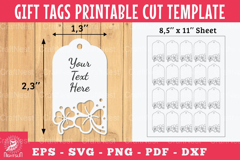 Shamrock Gift Tags Printable Bundle - CraftNest - Digital Crafting and Art