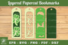 Shamrock Irish Flowers Bookmark Clipart Bundle