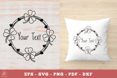 Shamrock Irish Flowers Monogram SVG Bundle - CraftNest - Digital Crafting and Art