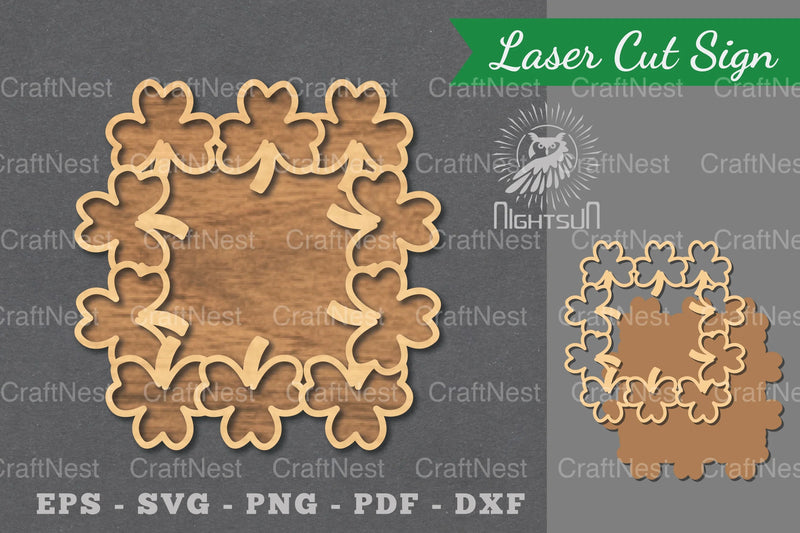 Shamrock Laser Cut Sign Clipart Bundle - CraftNest - Digital Crafting and Art