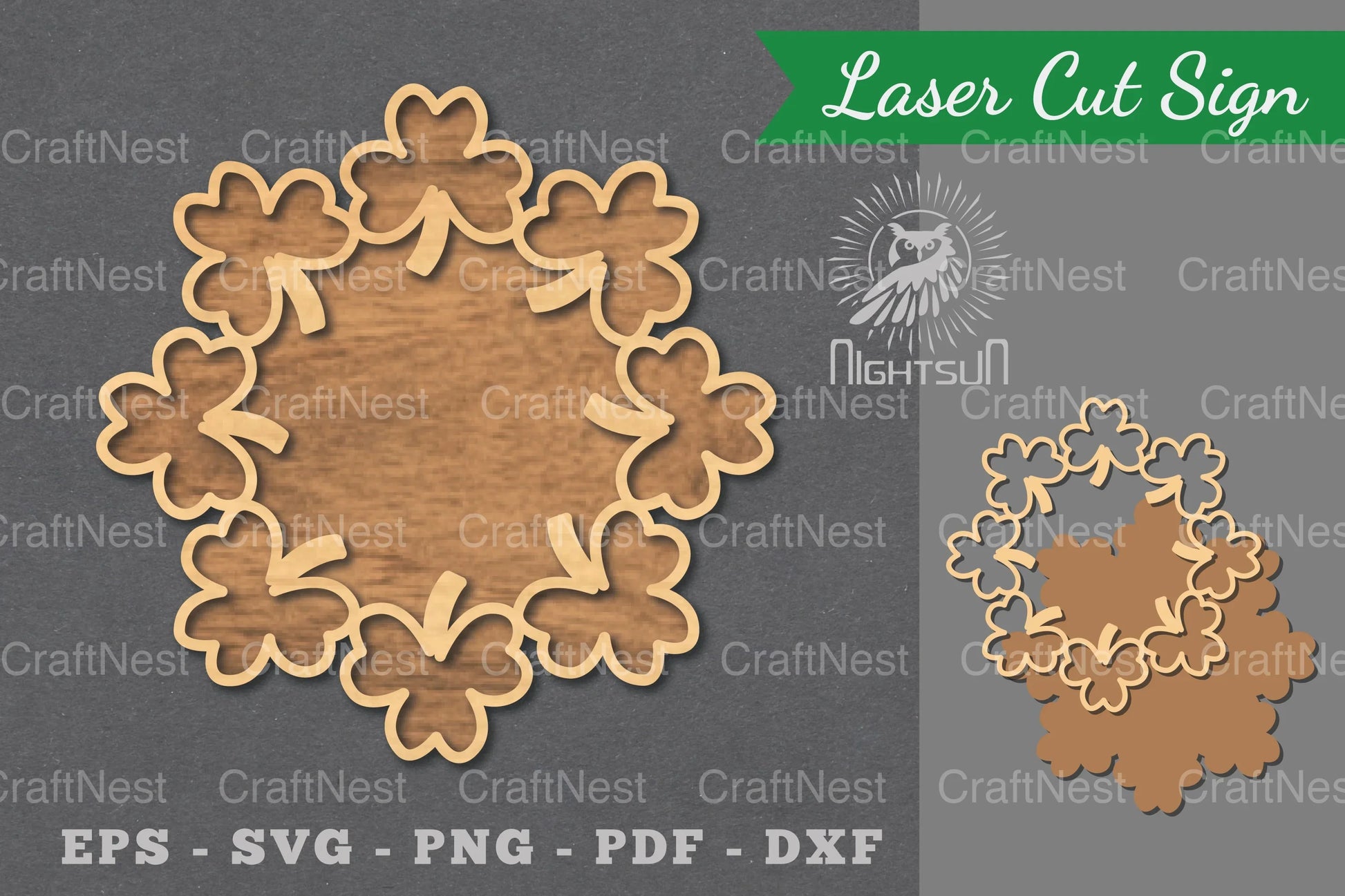 Shamrock Laser Cut Sign Clipart Bundle - CraftNest - Digital Crafting and Art