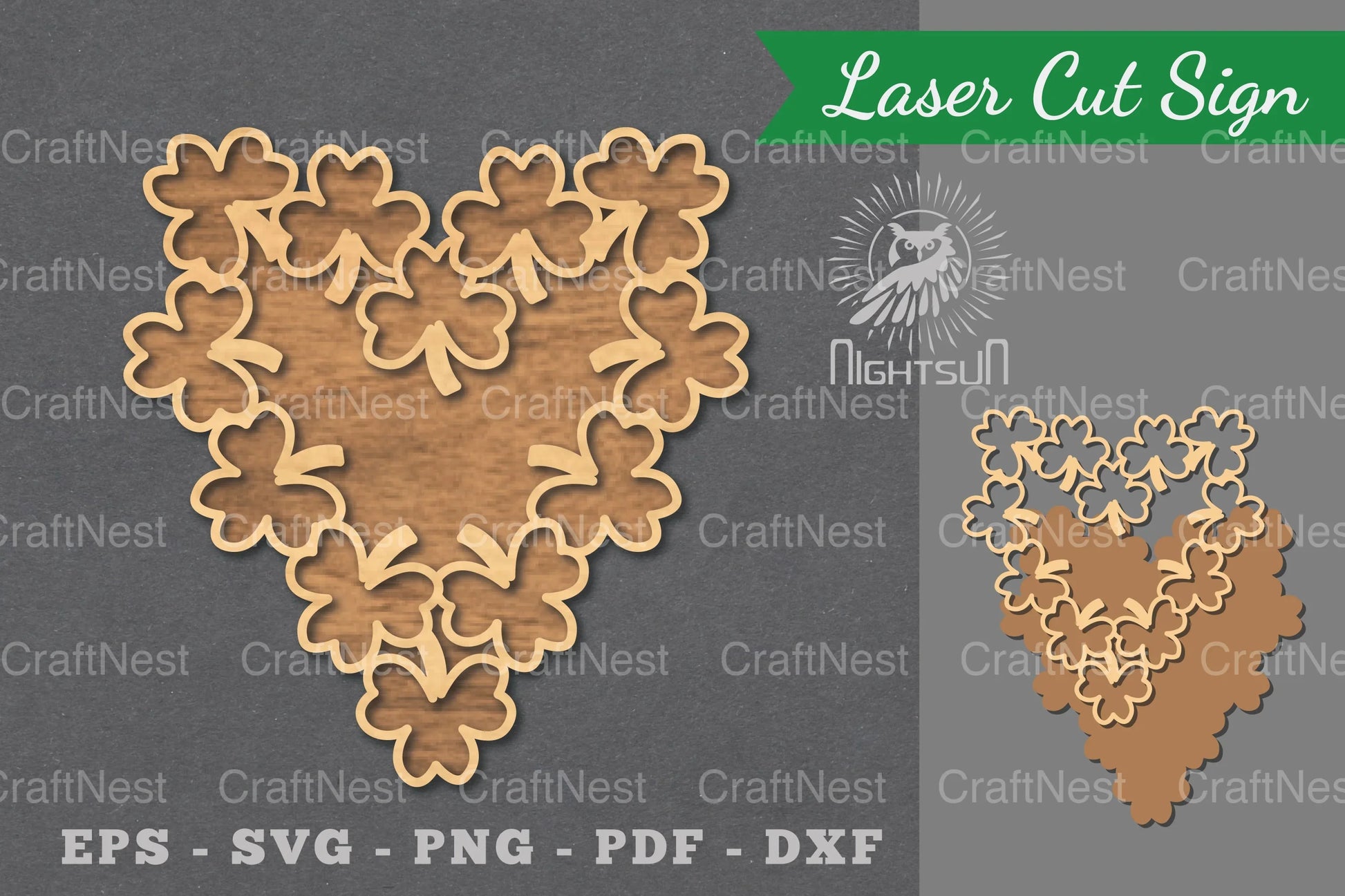 Shamrock Laser Cut Sign Clipart Bundle - CraftNest - Digital Crafting and Art