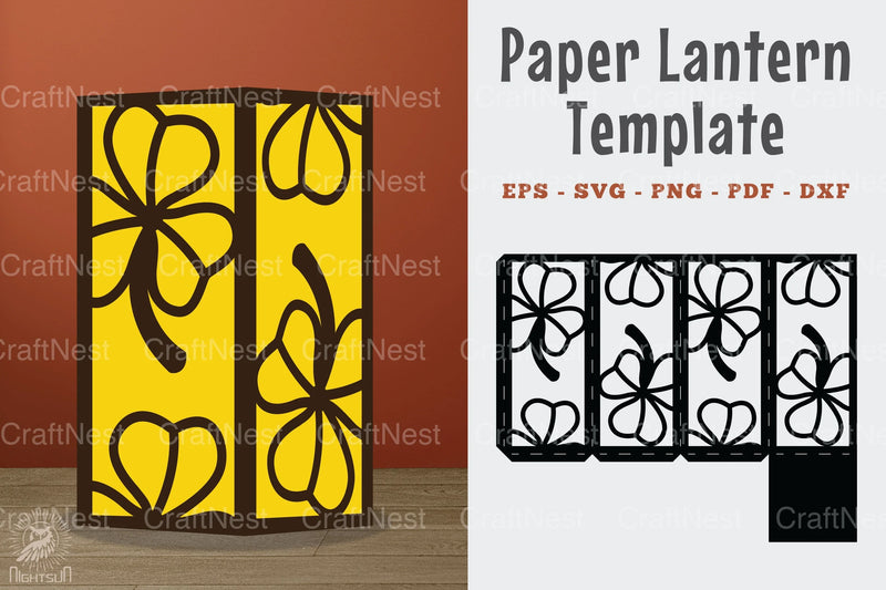Shamrock Papercut Lantern Template Clipart Bundle - CraftNest - Digital Crafting and Art