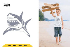 Shark Illustration Clipart Bundle - CraftNest - Digital Crafting and Art