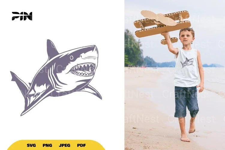 Shark Illustration Clipart Bundle - CraftNest - Digital Crafting and Art