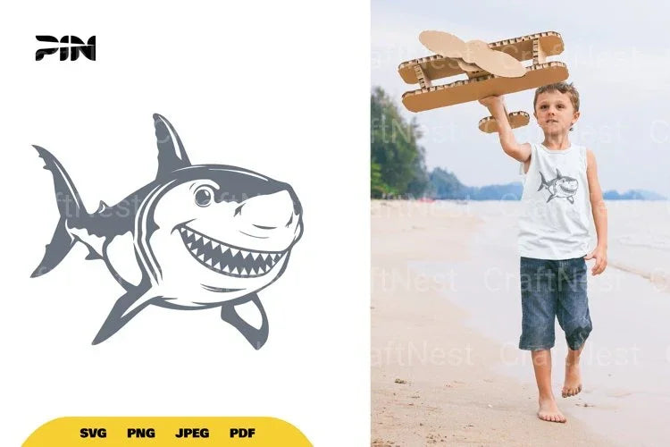 Shark Illustration Clipart Bundle