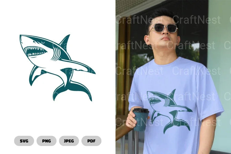 Shark Illustration Clipart Bundle - CraftNest - Digital Crafting and Art