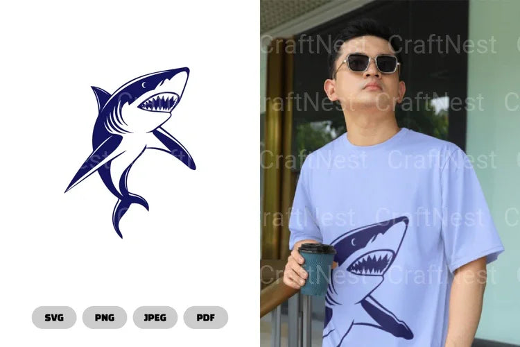 Shark Illustration Clipart Bundle - CraftNest - Digital Crafting and Art