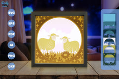 Sheep Meadow Papercut SVG Bundle - CraftNest - Digital Crafting and Art