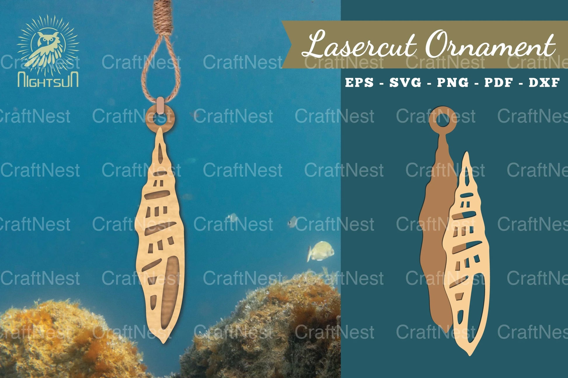 Shell Laser Cut Ornament SVG Bundle - CraftNest - Digital Crafting and Art