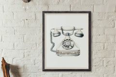 Vintage Silver & White Floral Phone Design Clipart Bundle - CraftNest - Digital Crafting and Art