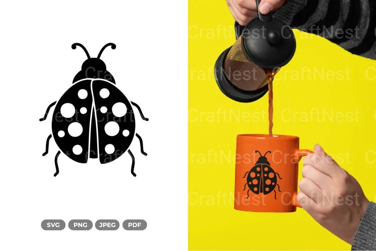 Simple Ladybug Spring SVG Bundle - CraftNest - Digital Crafting and Art