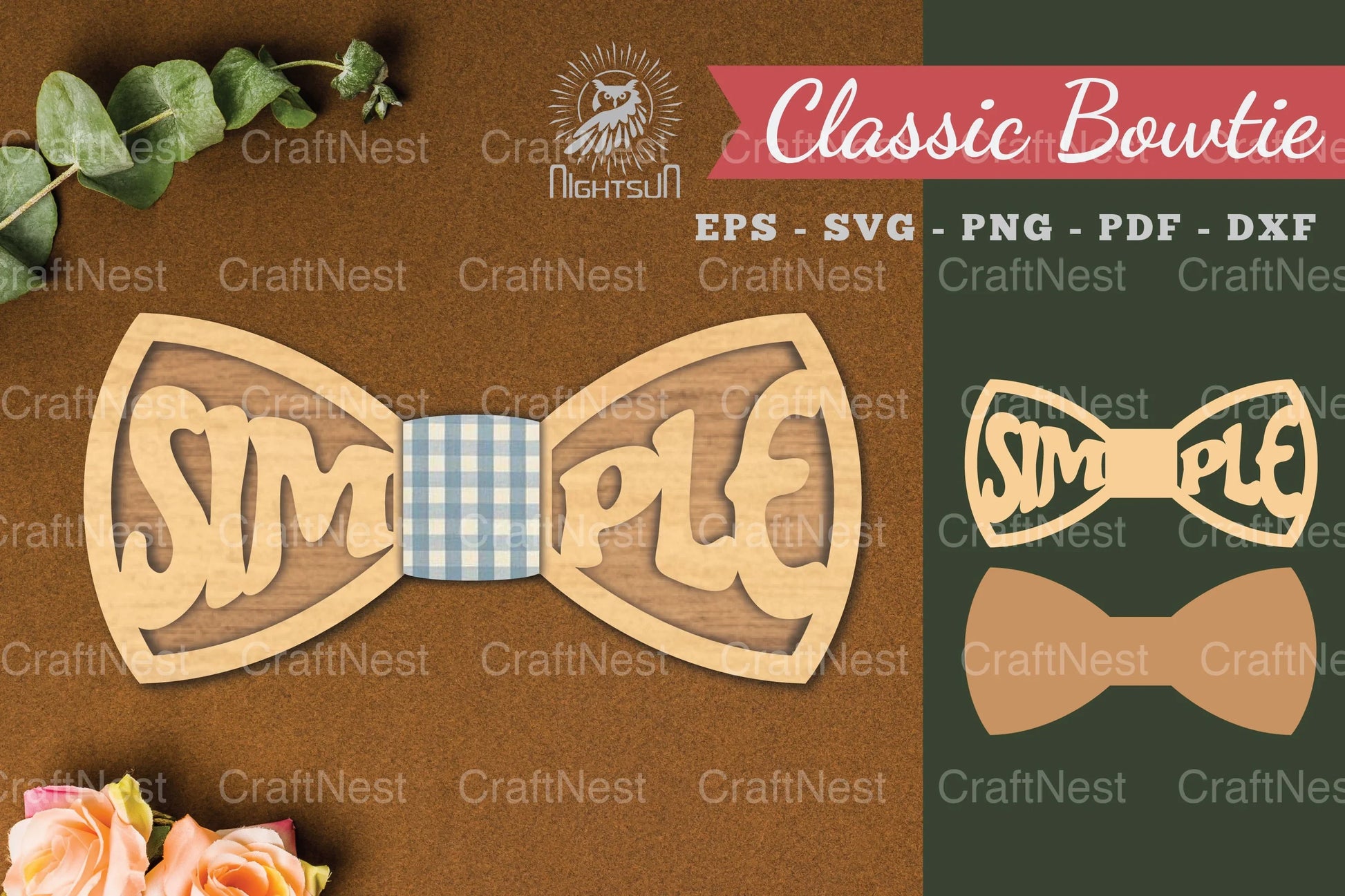 Simple Laser Cut Bowtie Clipart Bundle - CraftNest - Digital Crafting and Art