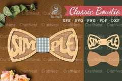 Simple Laser Cut Bowtie Clipart Bundle - CraftNest - Digital Crafting and Art