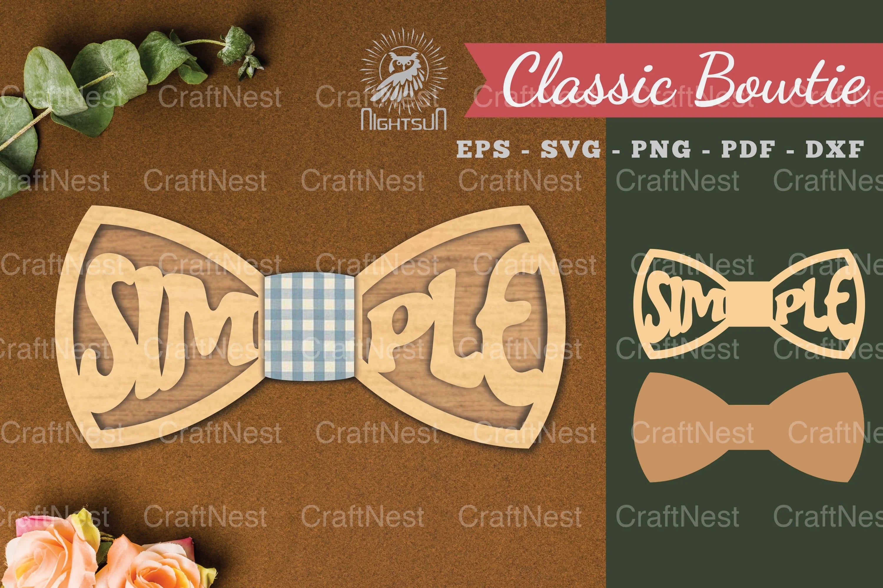Simple Laser Cut Bowtie Clipart Bundle - CraftNest - Digital Crafting and Art