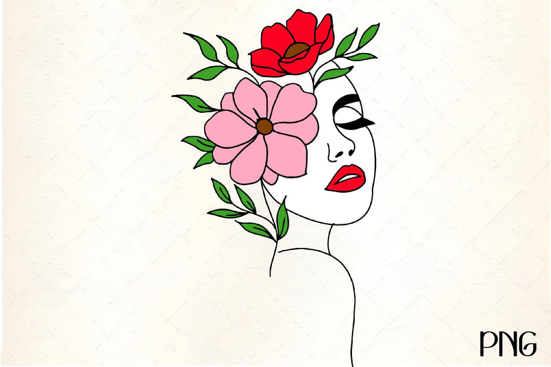 Floral Woman Clipart Bundle 2 - CraftNest - Digital Crafting and Art