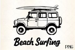 Off Road Car & Surfboard Clipart Bundle - CraftNest - Digital Crafting and Art
