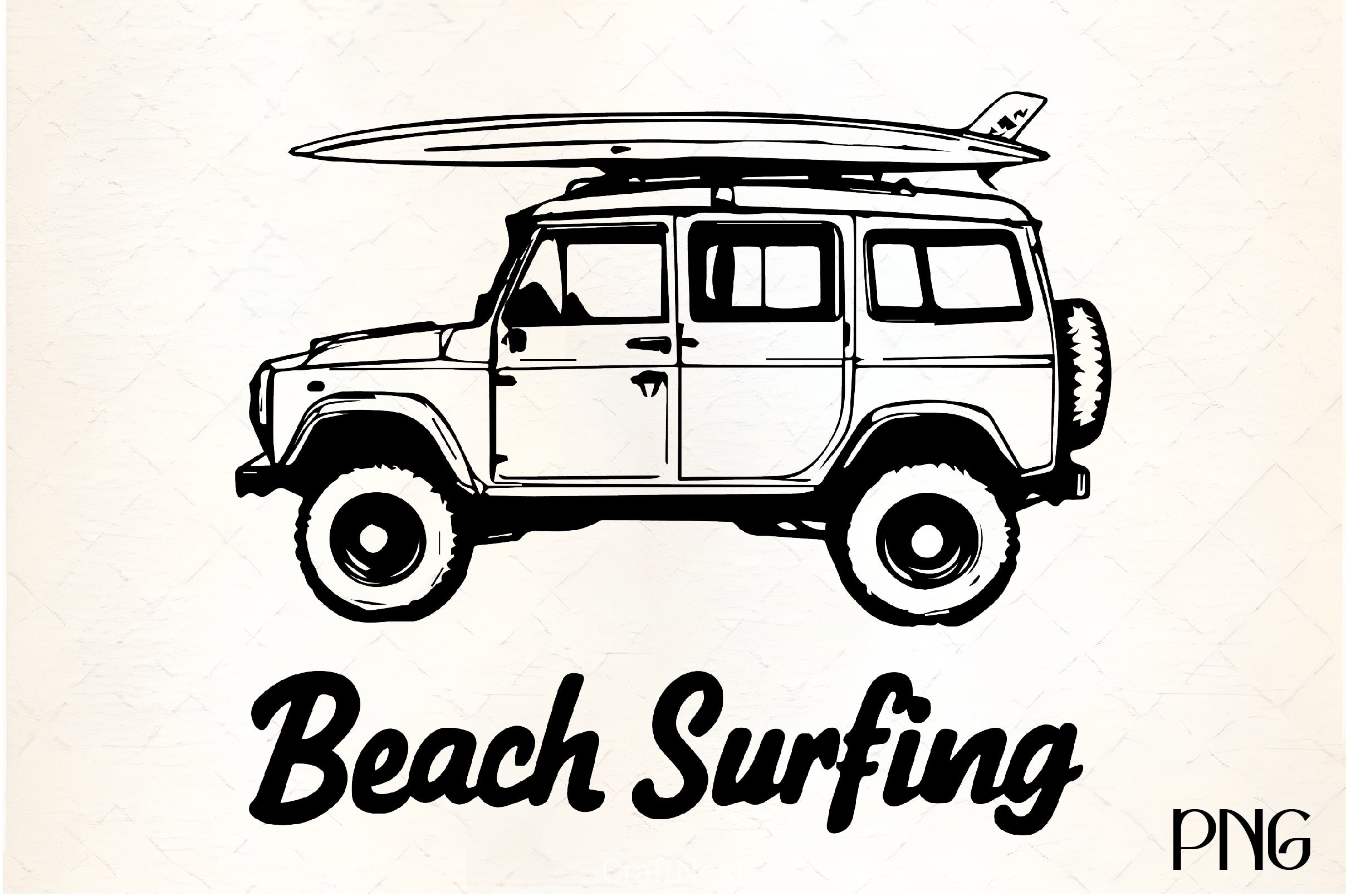 Off Road Car & Surfboard Clipart Bundle - CraftNest - Digital Crafting and Art