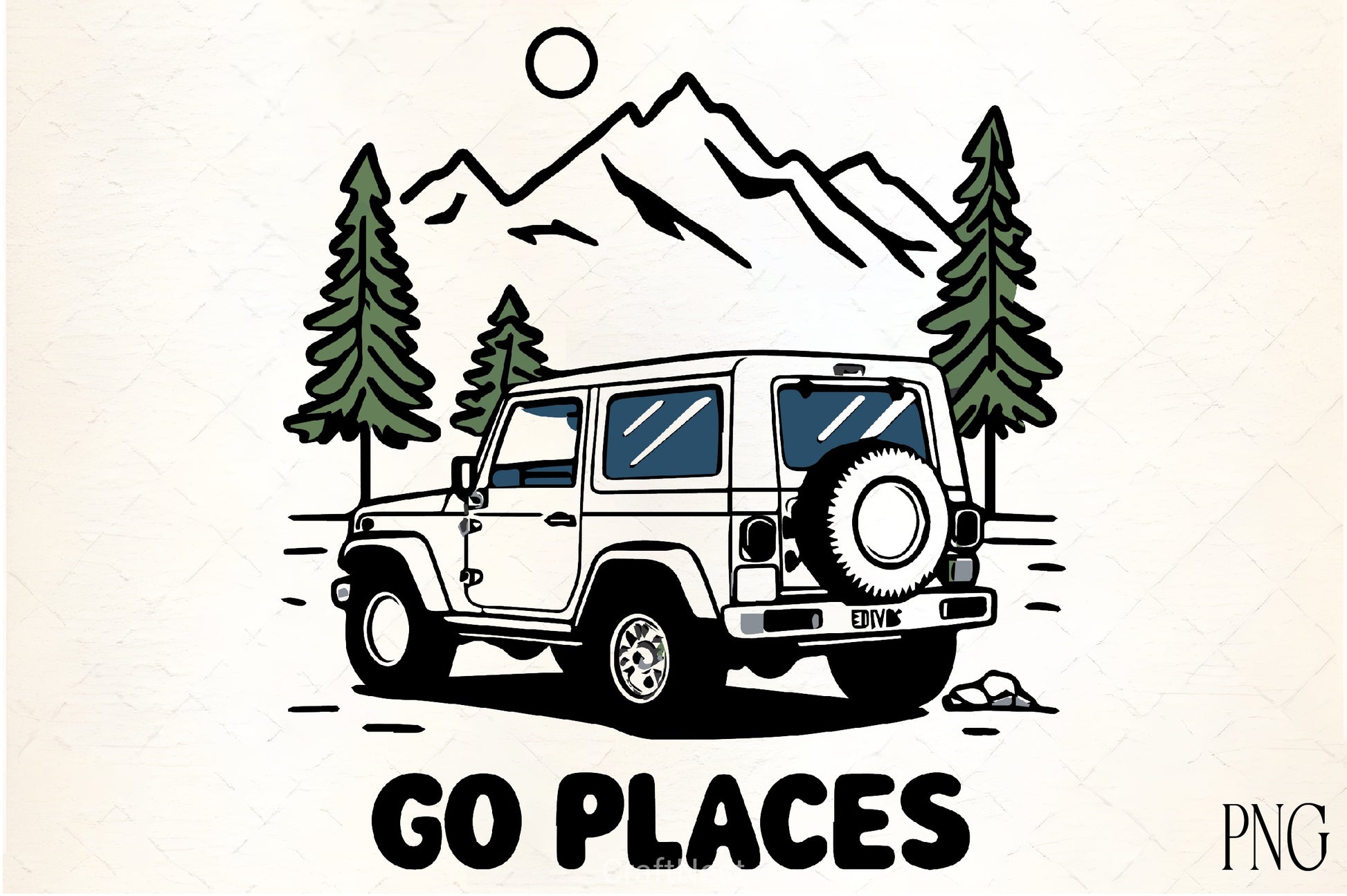 Retro Off Road Vehicle Clipart Bundle - CraftNest - Digital Crafting and Art