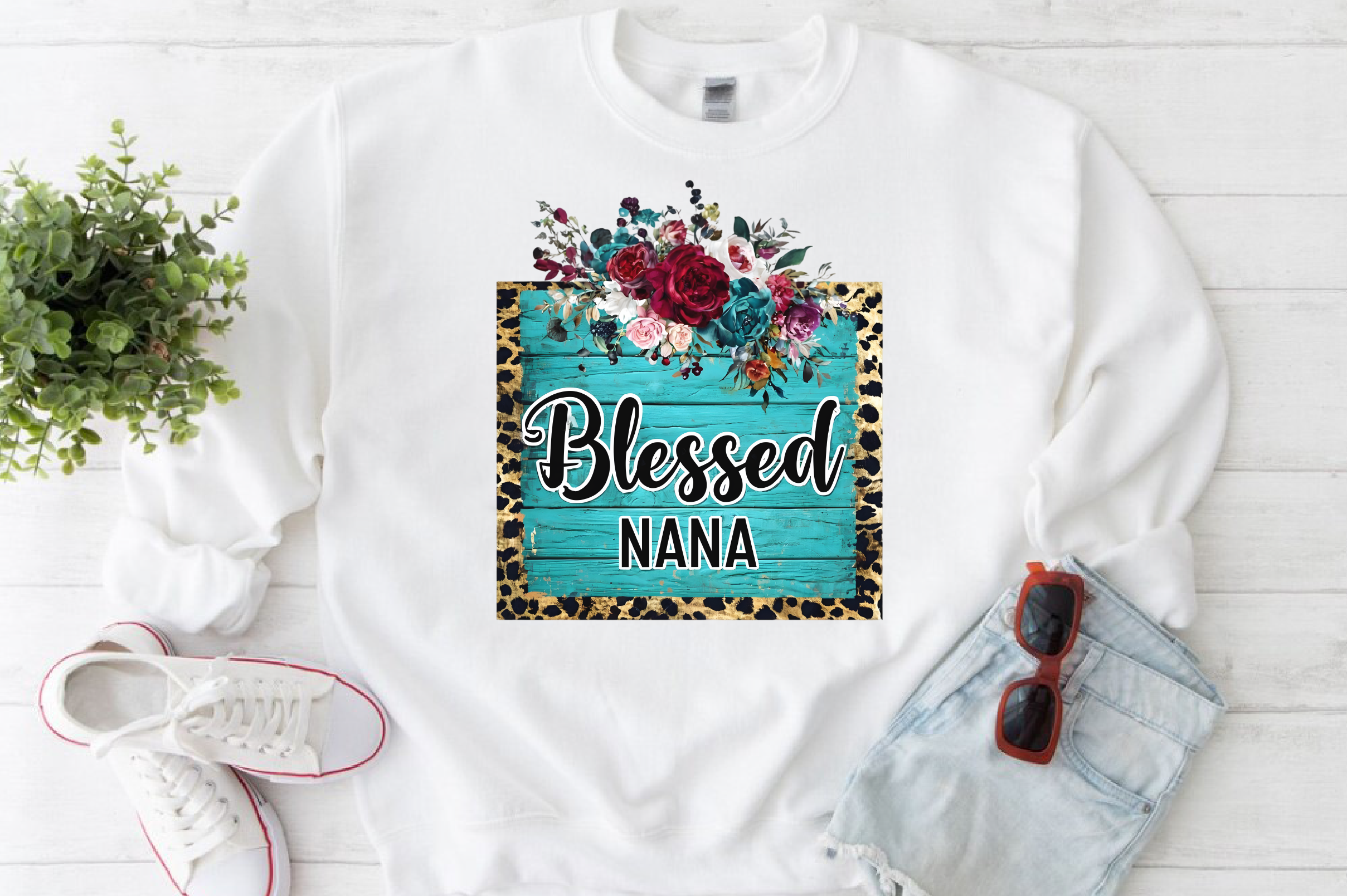 Blessed Nana Leopard Clipart Bundle - CraftNest - Digital Crafting and Art