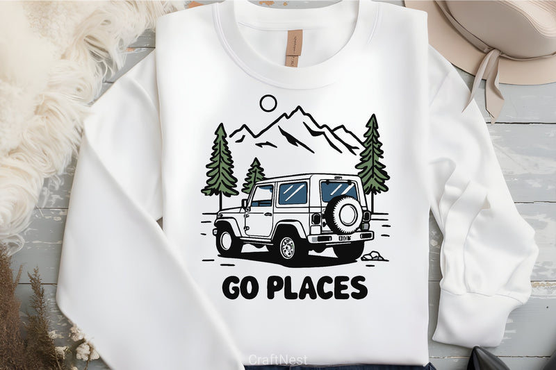 Retro Off Road Vehicle Clipart Bundle - CraftNest - Digital Crafting and Art